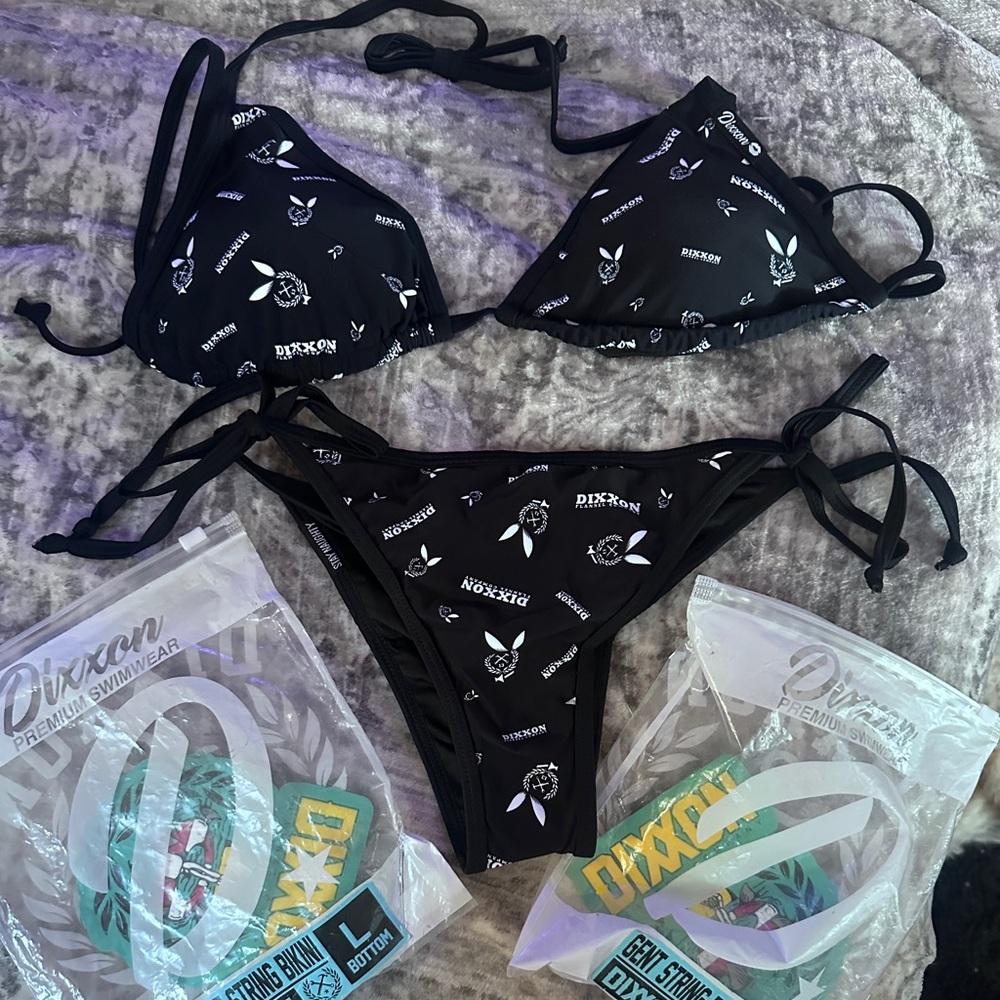 DIXXON Women's Black Bikini with Logo